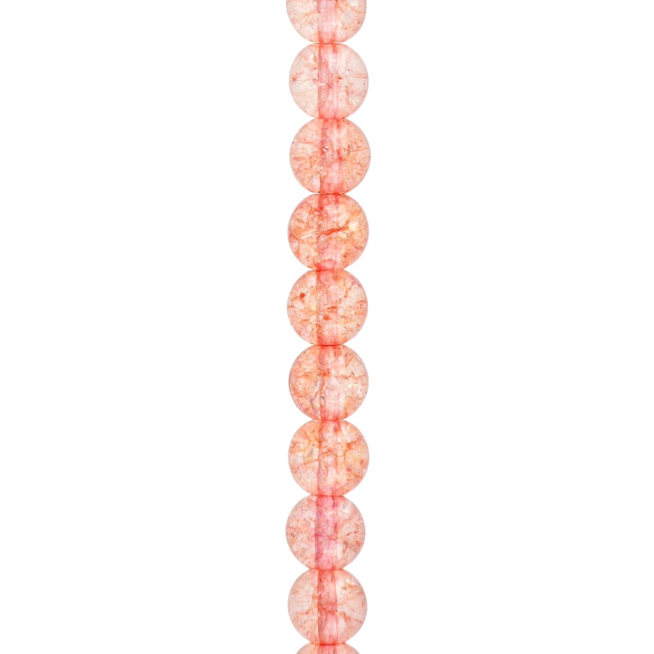 12 Pack: Pink Dyed Quartz Round Beads by Bead Landing™